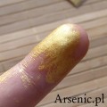 PURE PIGMENT Jonquil swatch Arsenic.pl - czysty, sypki pigment kosmetyczny do powiek i ciała