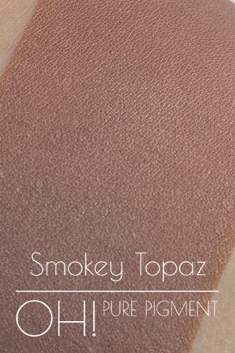 OH! PURE PIGMENT Smokey Topaz swatch - czysty, sypki pigment kosmetyczny do powiek i ciała
