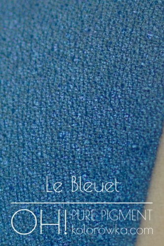 OH! PURE PIGMENT Le Bleuet swatch - czysty, sypki pigment kosmetyczny do powiek i ciała