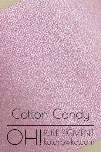 OH! PURE PIGMENT Cotton Candy swatch - czysty, sypki pigment kosmetyczny do powiek i ciała