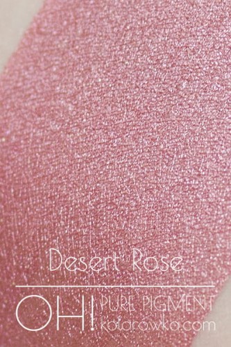 OH! PURE PIGMENT Desert Rose swatch - czysty, sypki pigment kosmetyczny do powiek i ciała