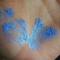 PURE PIGMENT Electric Blue swatch - czysty, sypki pigment kosmetyczny do powiek i ciała