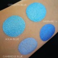 PURE PIGMENT Cerulean Blue swatch - czysty, sypki pigment kosmetyczny do powiek i ciała
