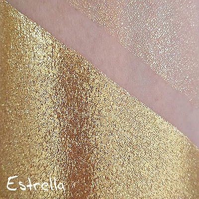 PURE PIGMENT Estrella swatch - czysty, sypki pigment kosmetyczny do powiek i ciała
