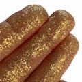 PURE PIGMENT Crystal Gold Glitter swatch - czysty, sypki pigment kosmetyczny do powiek i ciała